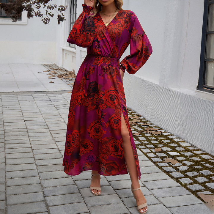 Jurk – Geplooide Rok & Knoopsluiting