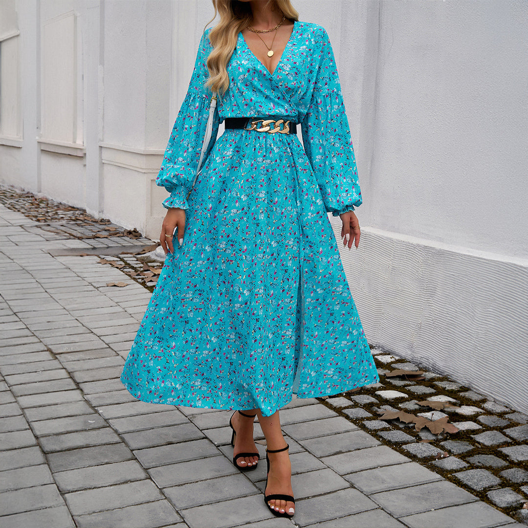Jurk – Geplooide Rok & Knoopsluiting
