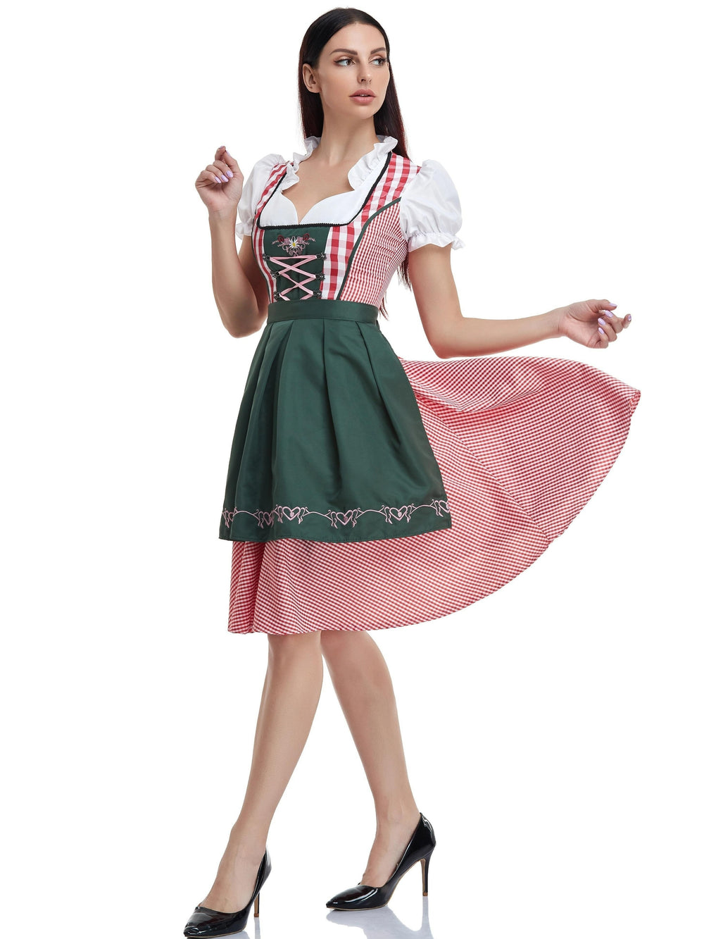 Jurk – Geruite Paraplurok & Vetersluiting