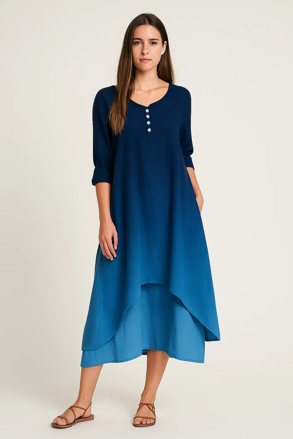 Jurk – Gradient Kleur & Veelzijdige Stijl