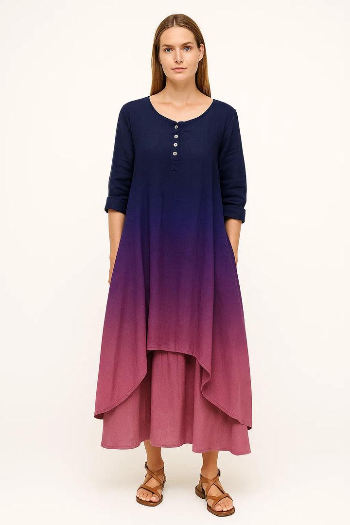 Jurk – Gradient Kleur & Veelzijdige Stijl