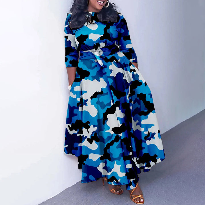 Jurk – Katoen-Polyester Mix & Hoge Taille Met Knoopsluiting