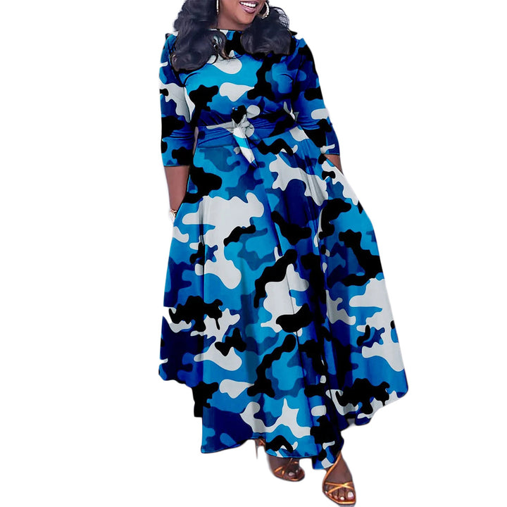 Jurk – Katoen-Polyester Mix & Hoge Taille Met Knoopsluiting