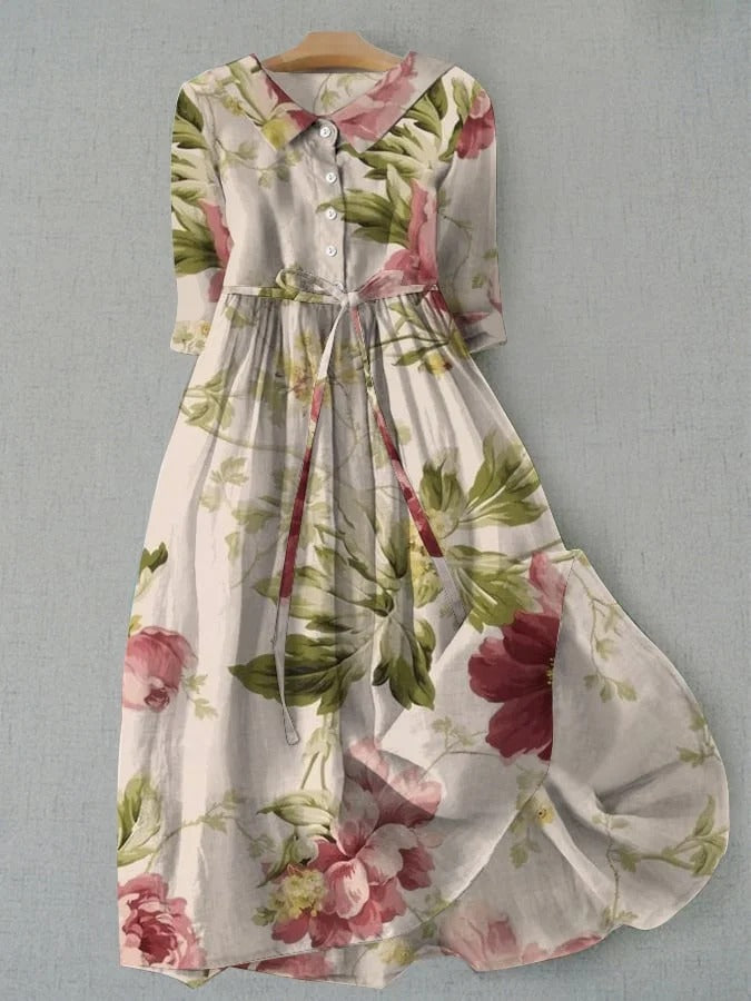 Jurk - Lange Rok & Bloemenprint