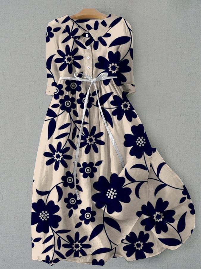 Jurk - Lange Rok & Bloemenprint