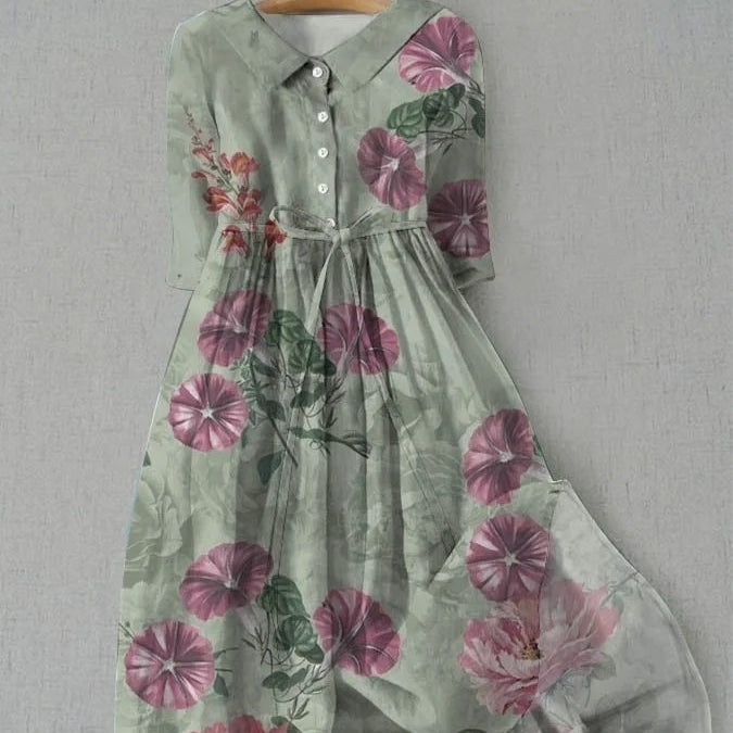 Jurk - Lange Rok & Bloemenprint