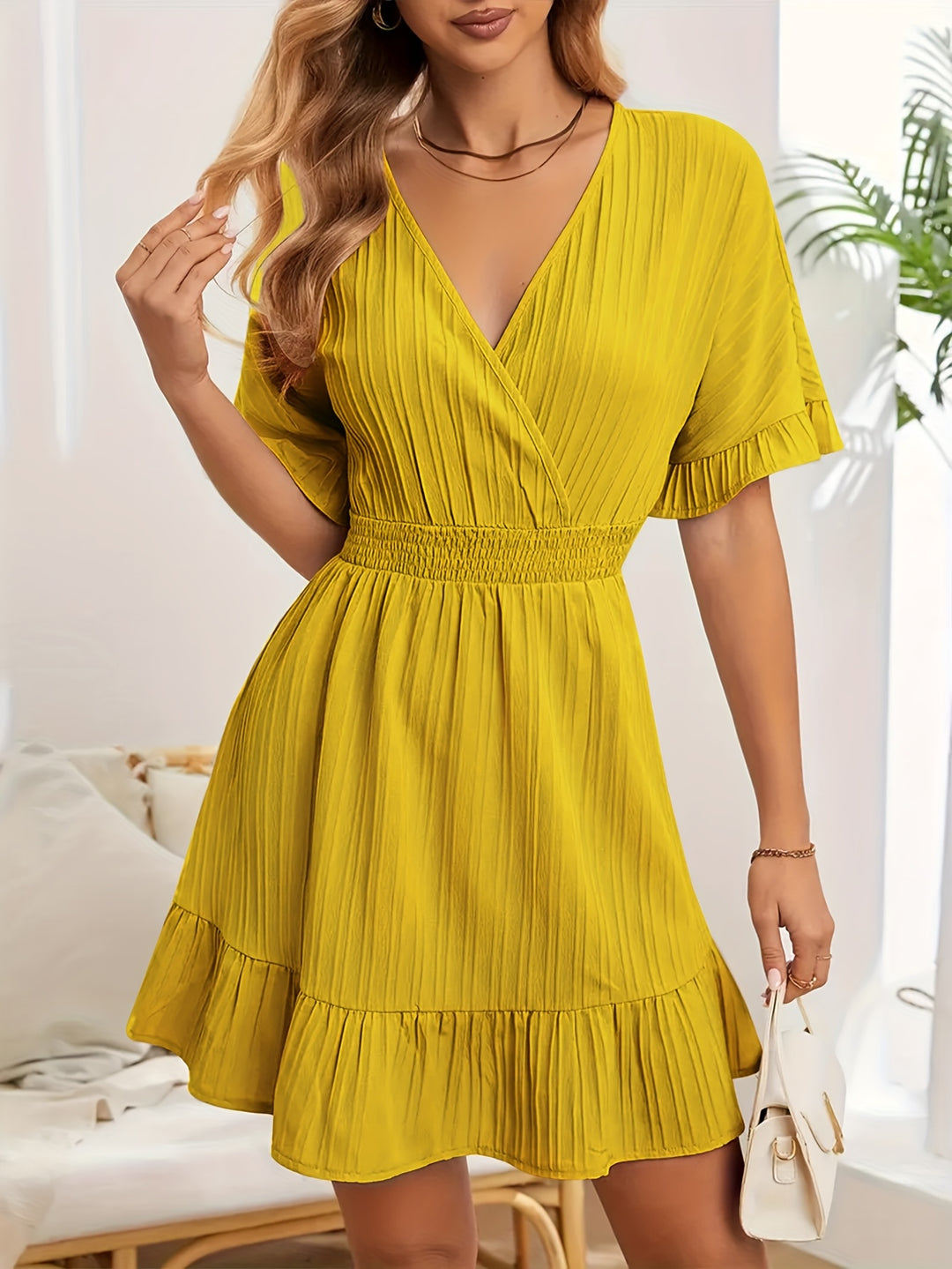 Jurk – V-Hals Design & aansluitende silhouette