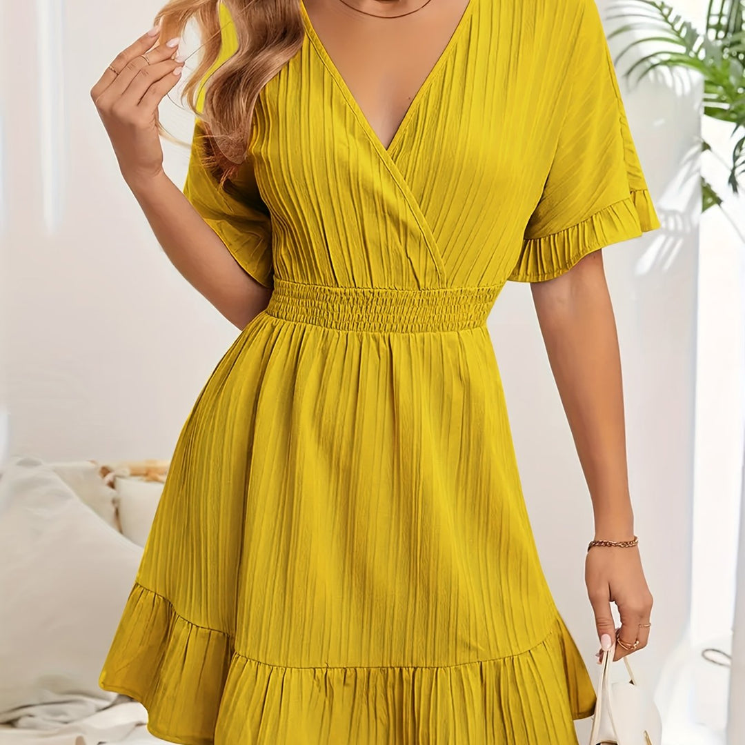 Jurk – V-Hals Design & aansluitende silhouette