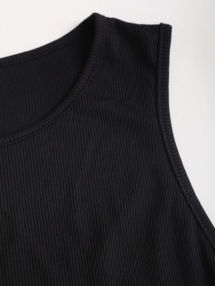 Jurk Zonder Mouwen – A-Lijn Silhouet & Riem voor Getailleerde Taille