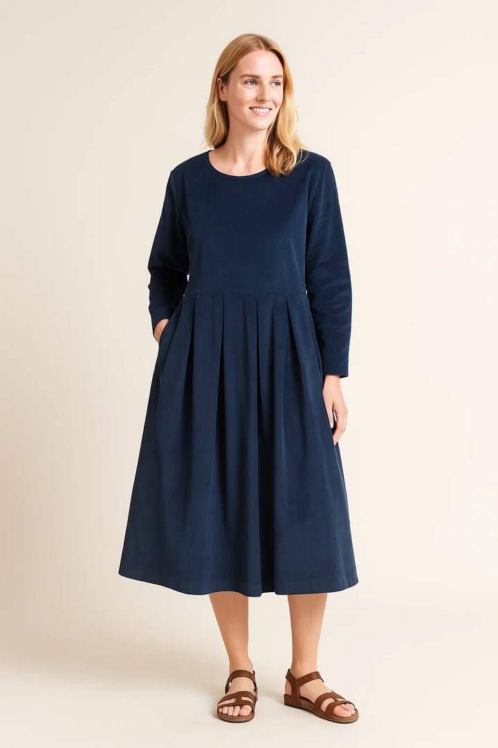 Kailey - Corduroy herfst/winter elegante jurk