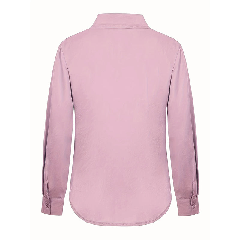 Kanten Blouse – Lange Mouwen & Knopsluiting voor Extra Comfort