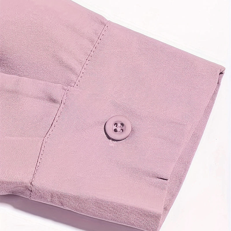 Kanten Blouse – Lange Mouwen & Knopsluiting voor Extra Comfort