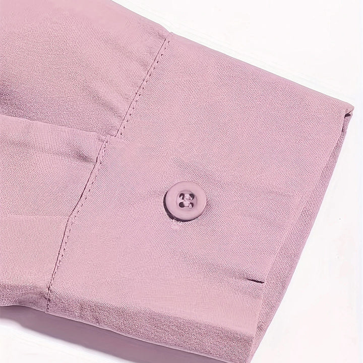 Kanten Blouse – Lange Mouwen & Knopsluiting voor Extra Comfort