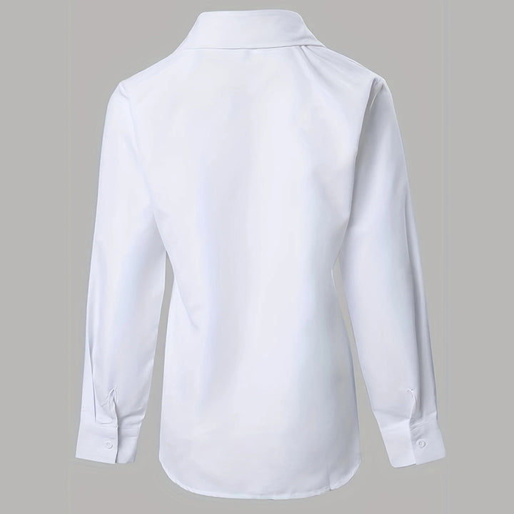 Kanten Blouse – Lange Mouwen & Knopsluiting voor Extra Comfort