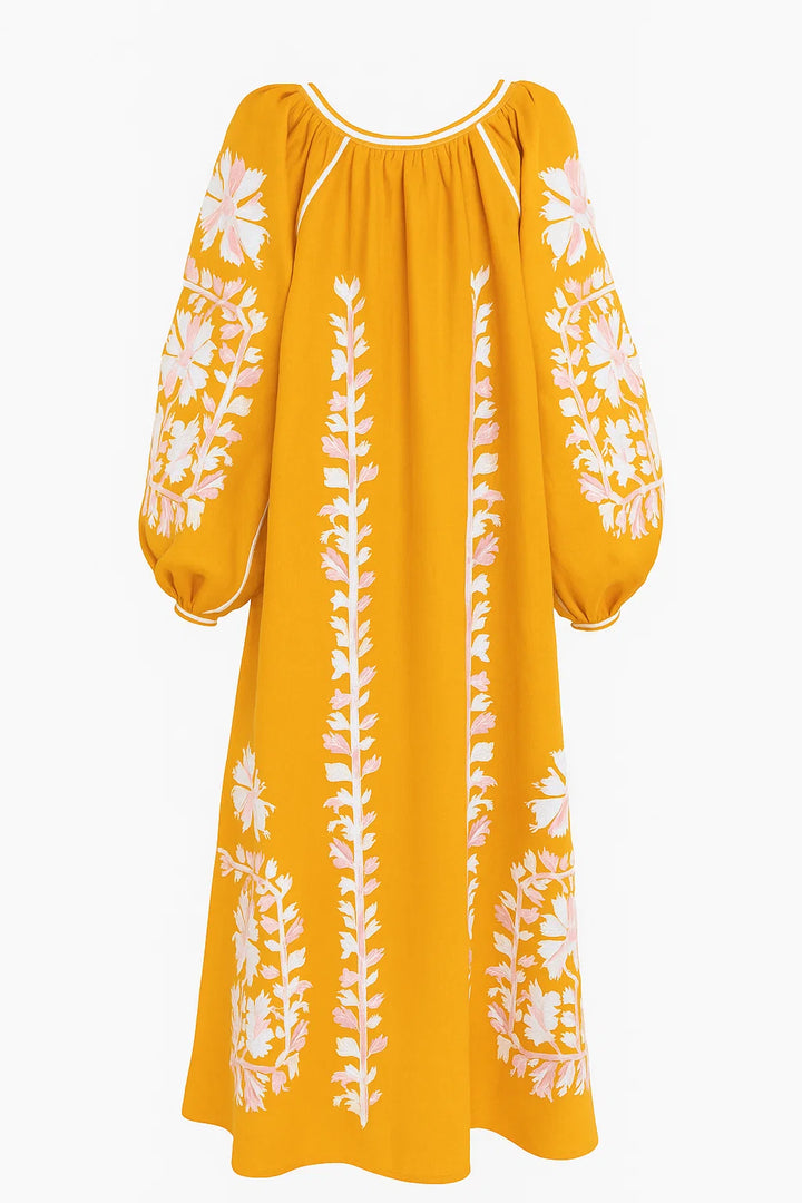 Kara - Bohemian maxi jurk met bloemenprint