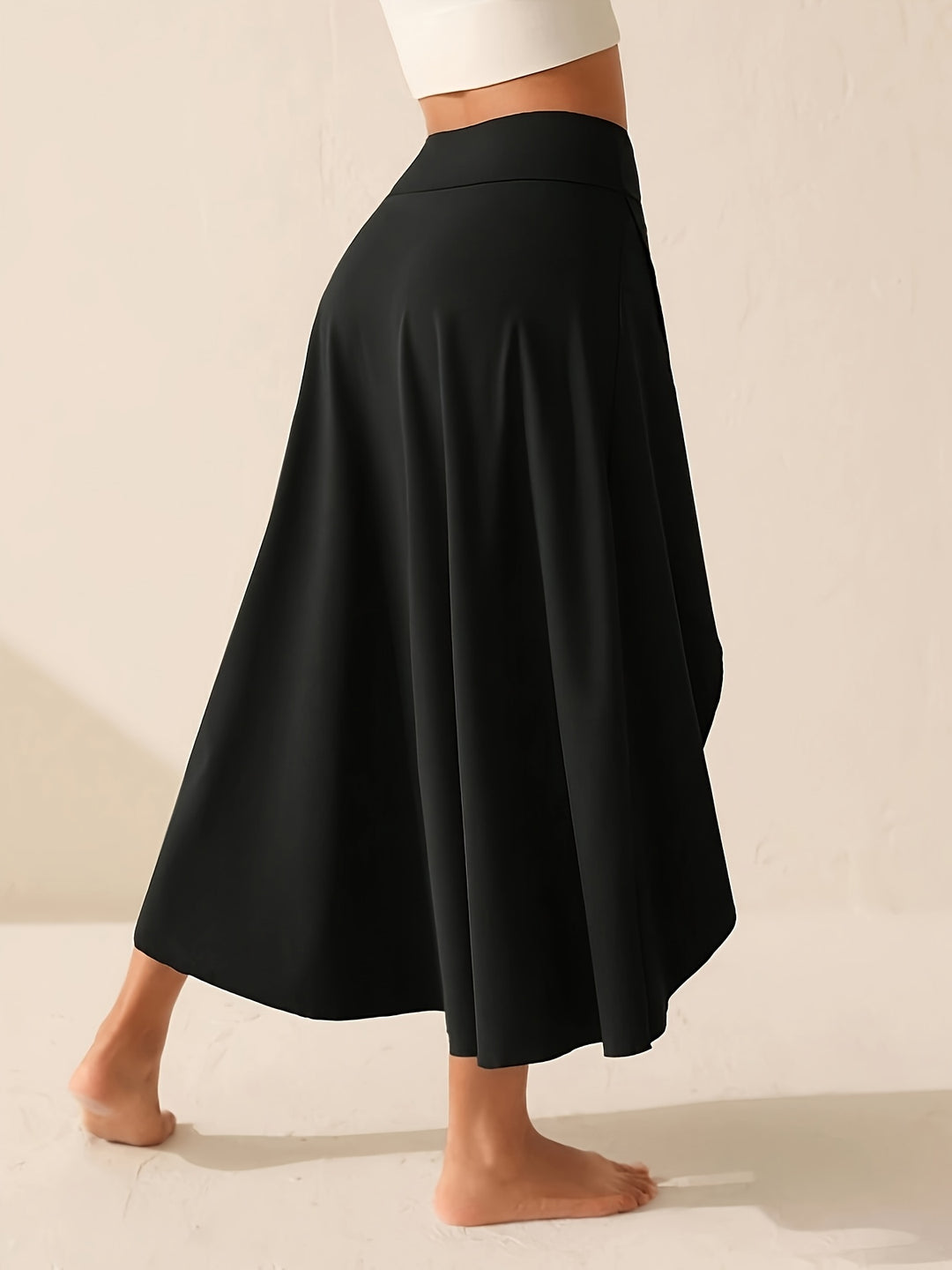 Katoen-Elastaanmix Shorts Rok – Asymmetrische Zoom & Ademend Comfort