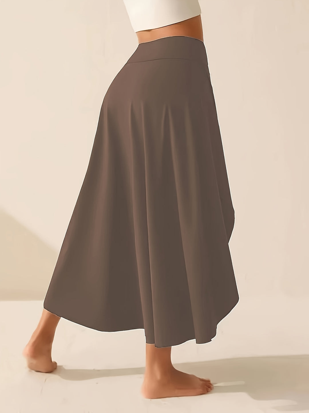 Katoen-Elastaanmix Shorts Rok – Asymmetrische Zoom & Ademend Comfort