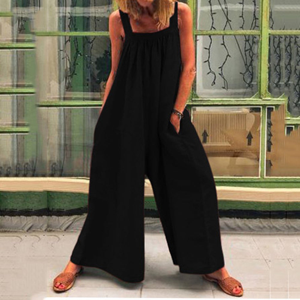 Katoen-Linnen Jumpsuit – Ruime Pasvorm & Ademend Materiaal