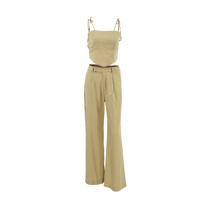 Katoen-Linnen Set – Korte Vest en Broek & Ademend Comfort