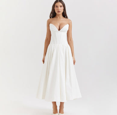 Katoen-Polyester Jurk – Tube Top & Flexibele Vorm