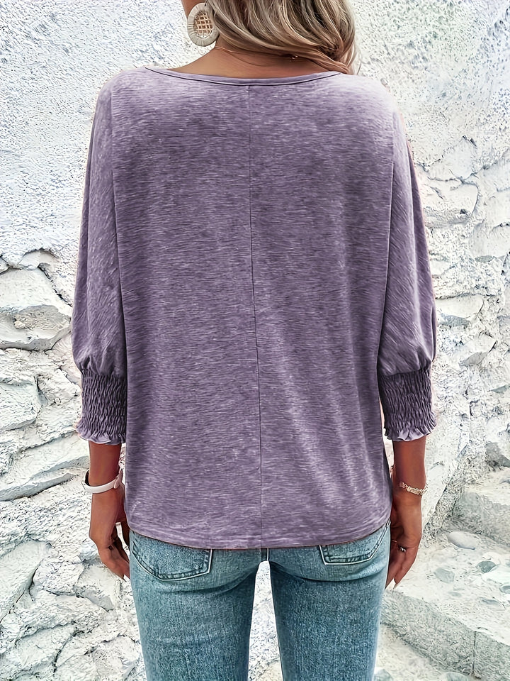 Katoen-Polyester T-Shirt – Casual Rundhals & Halve Mouwen