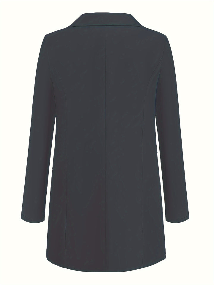 Katoen-Polyester Vest – Omgeslagen Kraag & Comfortabele Pasvorm