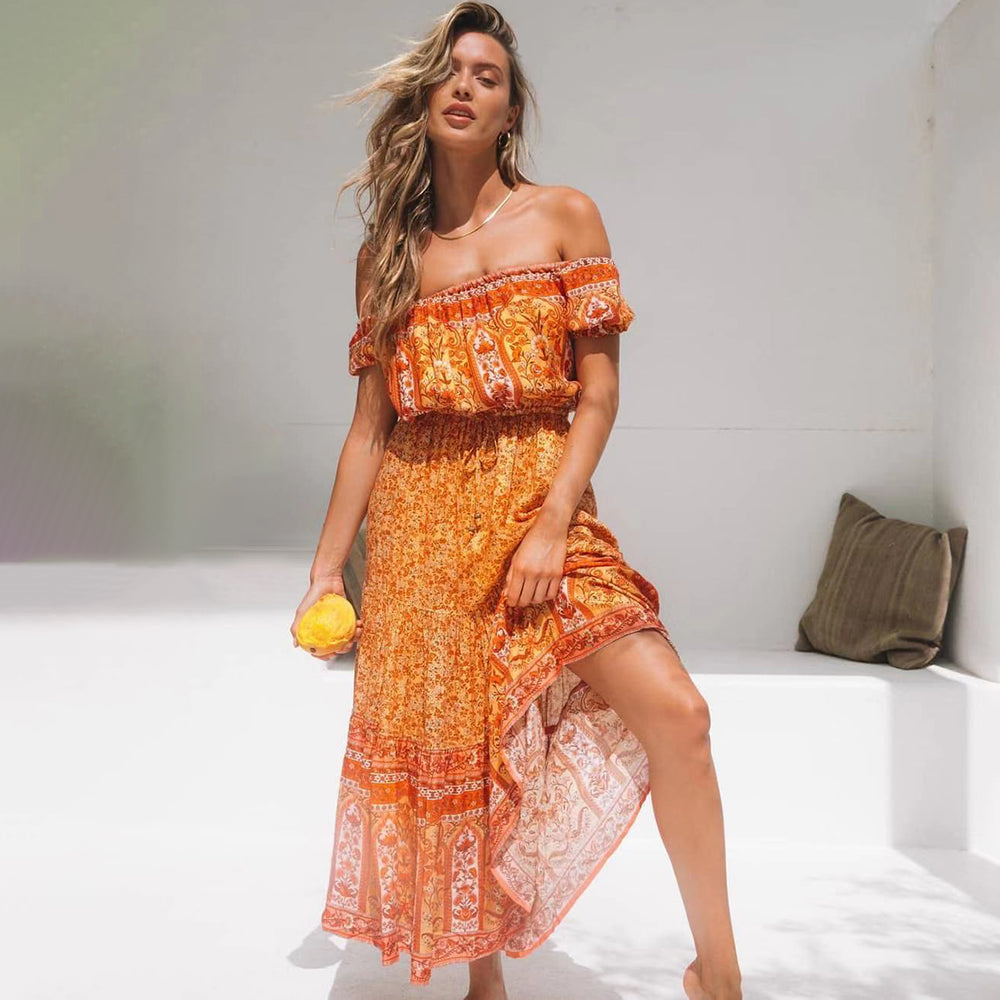 Katoen-Viscose Jurk – Bloemenprint & Zachte Stof