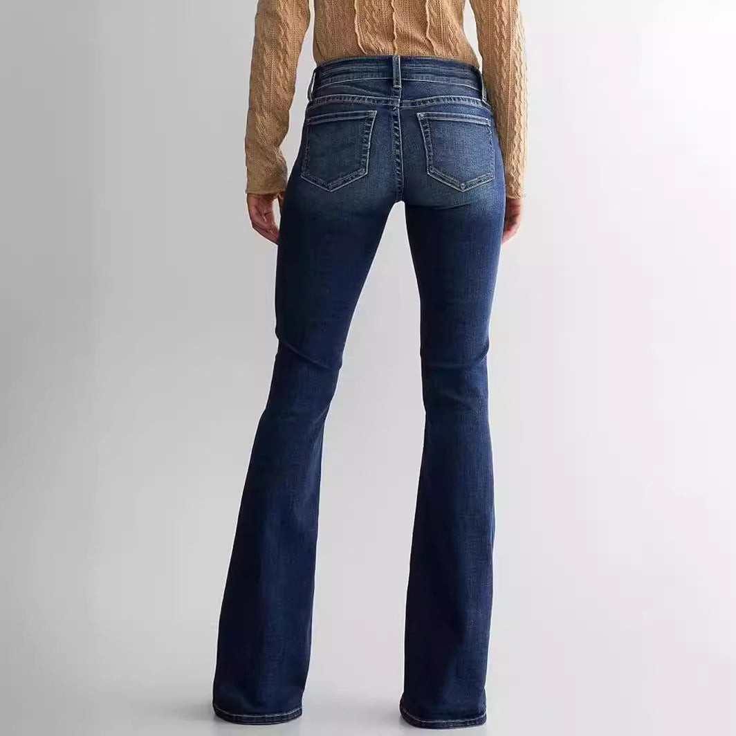 Katoenmix Jeans - Middelhoge Taille Ontwerp & Flexibele Pasvorm