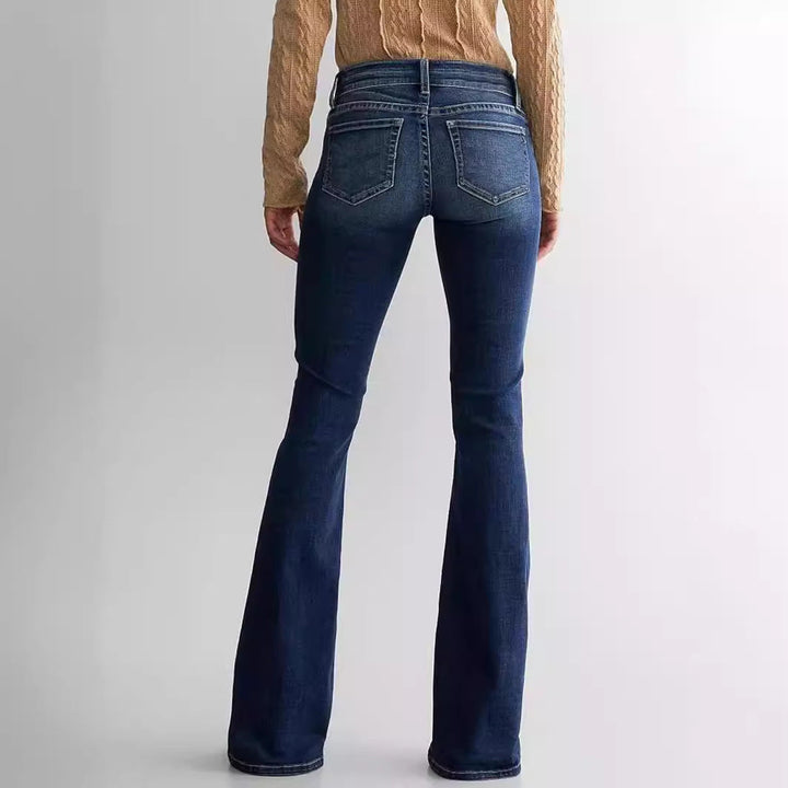 Katoenmix Jeans - Middelhoge Taille Ontwerp & Flexibele Pasvorm