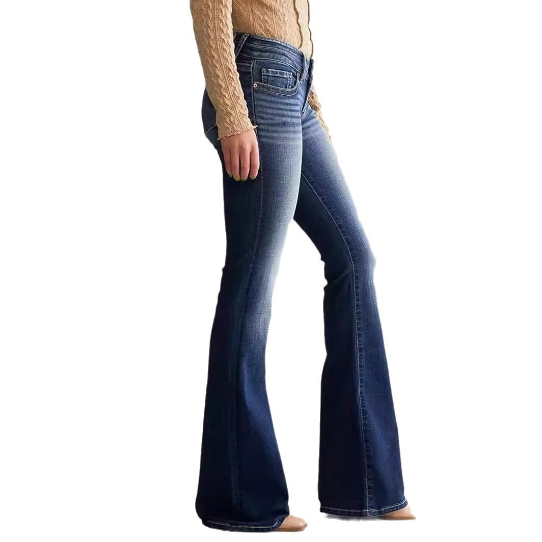 Katoenmix Jeans - Middelhoge Taille Ontwerp & Flexibele Pasvorm