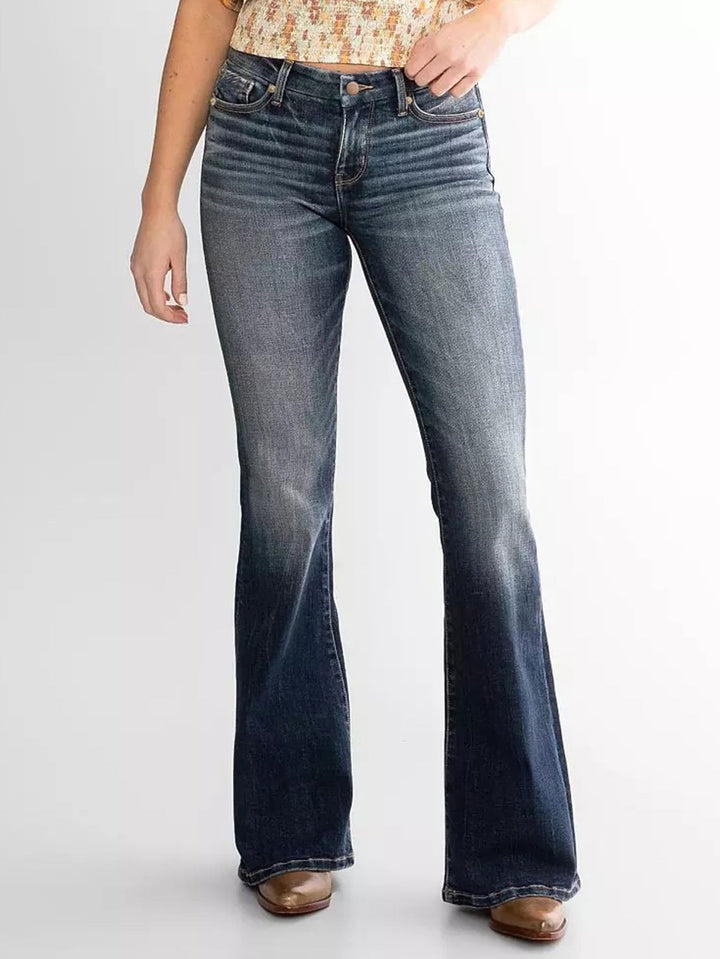 Katoenmix Jeans - Middelhoge Taille Ontwerp & Flexibele Pasvorm
