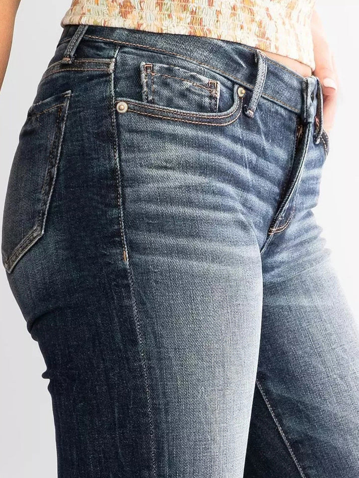 Katoenmix Jeans - Middelhoge Taille Ontwerp & Flexibele Pasvorm