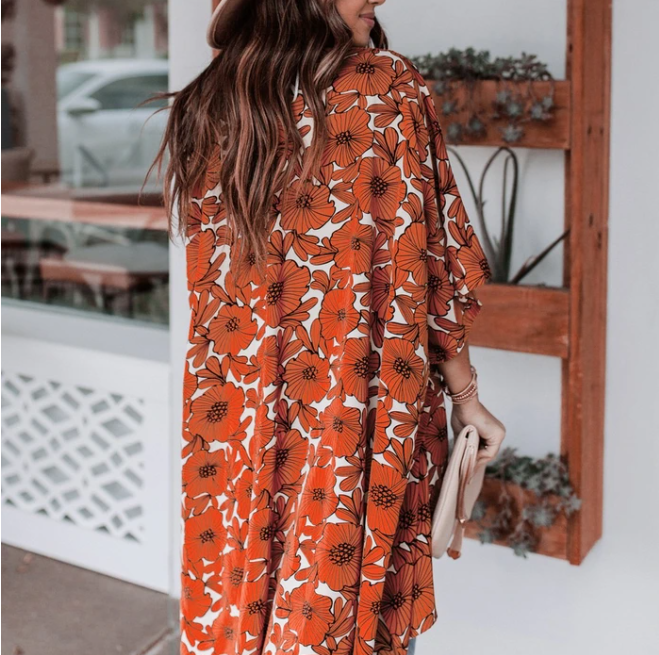 Katoenmix Kimono Cardigan – Lange Vorm & Losse Snit
