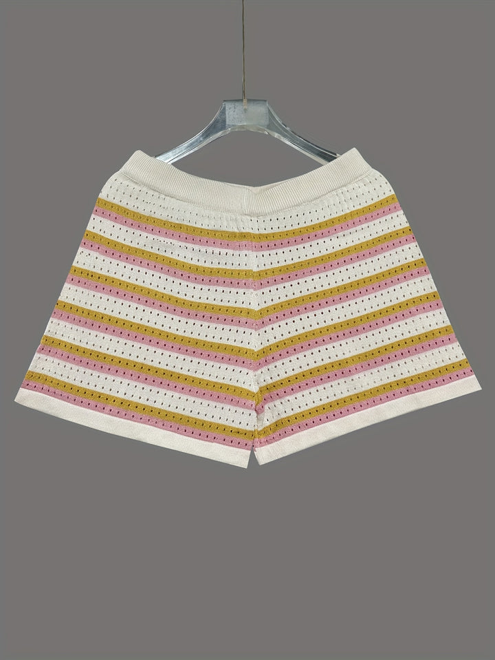 Katoenmix Korte Mouw Set – Kleur-Matchende Kraag & Comfortabele Pasvorm