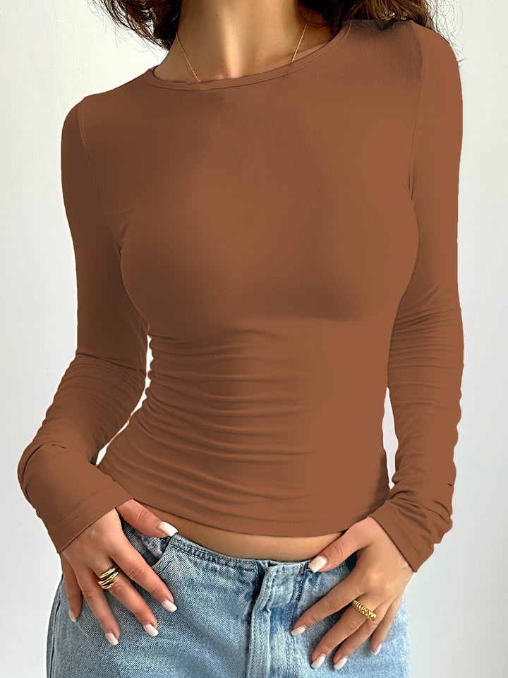 Katoenmix T-shirt – Ronde Hals & Flexibele Vorm