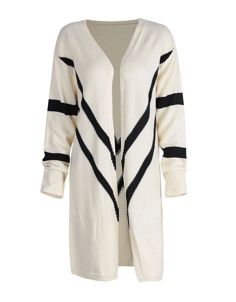Kitana - Lange kimono met zwarte strepen