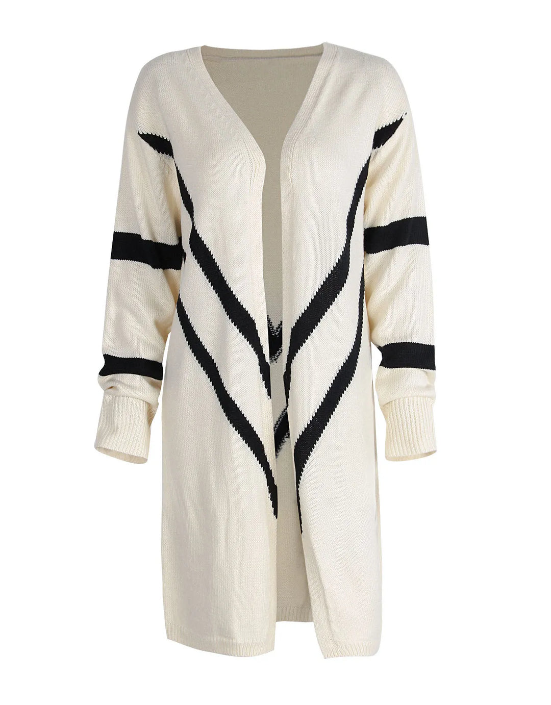 Kitana - Lange kimono met zwarte strepen