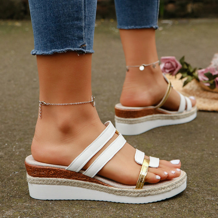 Kleurblok Sandalen – Dikke Zool & Comfortabele Pasvorm