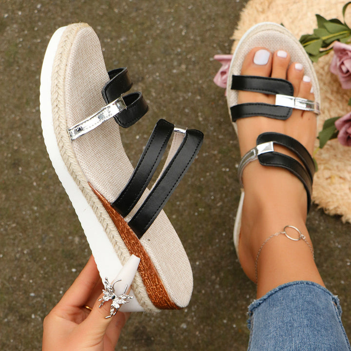 Kleurblok Sandalen – Dikke Zool & Comfortabele Pasvorm