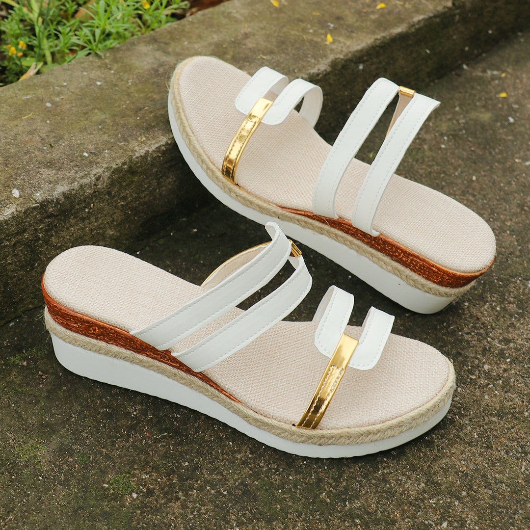 Kleurblok Sandalen – Dikke Zool & Comfortabele Pasvorm