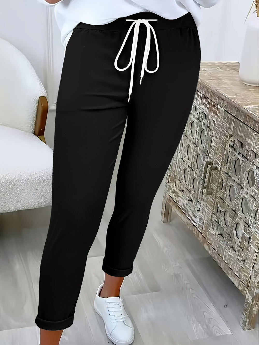 Koord Joggers - Hoge Taille & Verstelbare Pasvorm