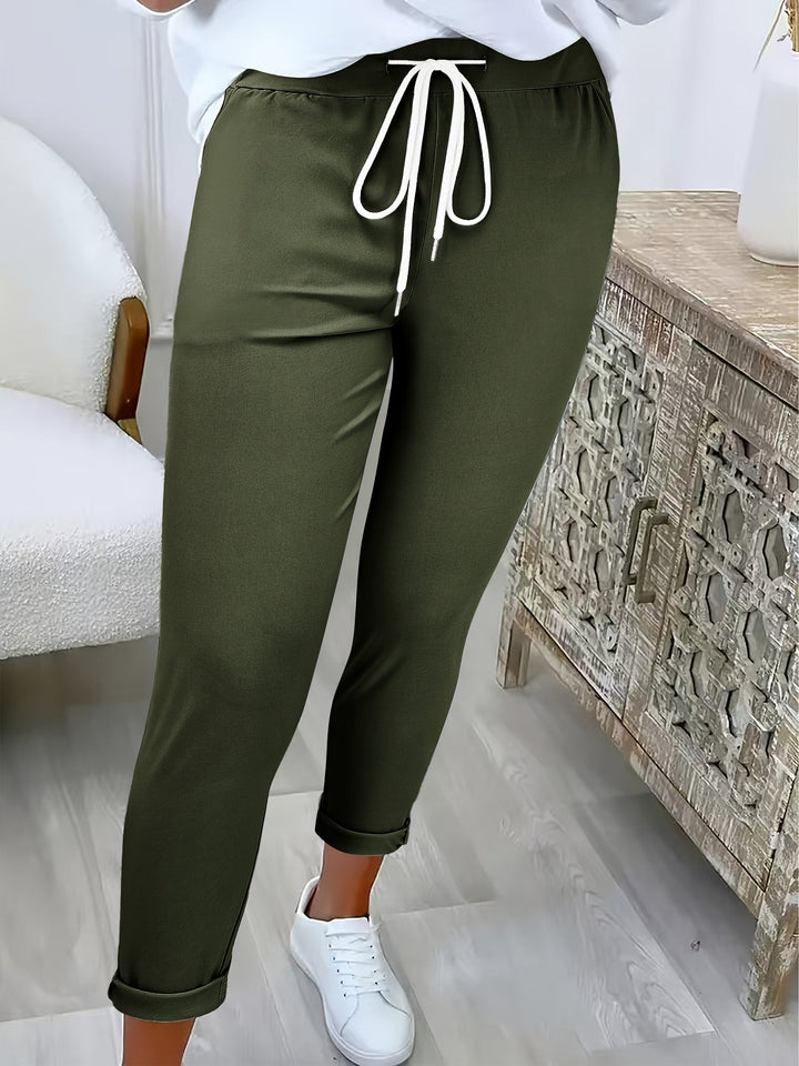 Koord Joggers - Hoge Taille & Verstelbare Pasvorm