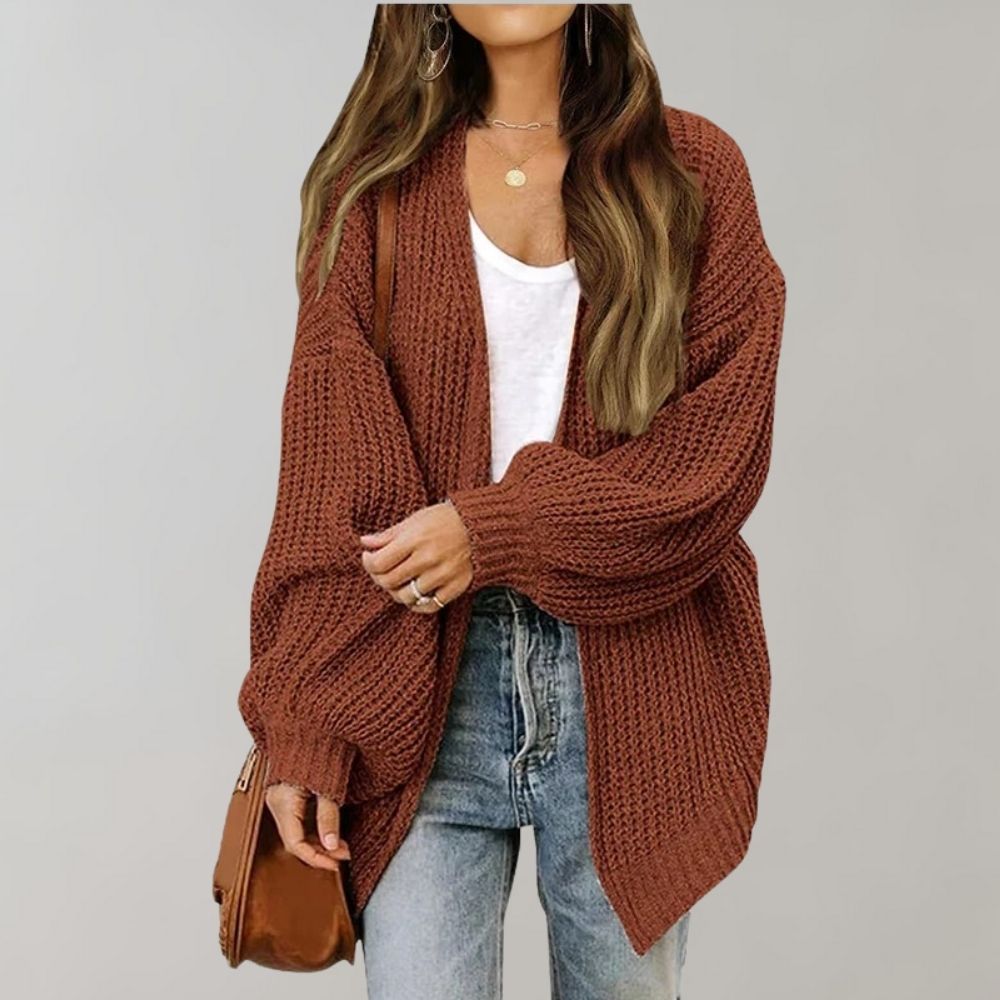 Lichte Wijd Snit Gebreide Casual Vest