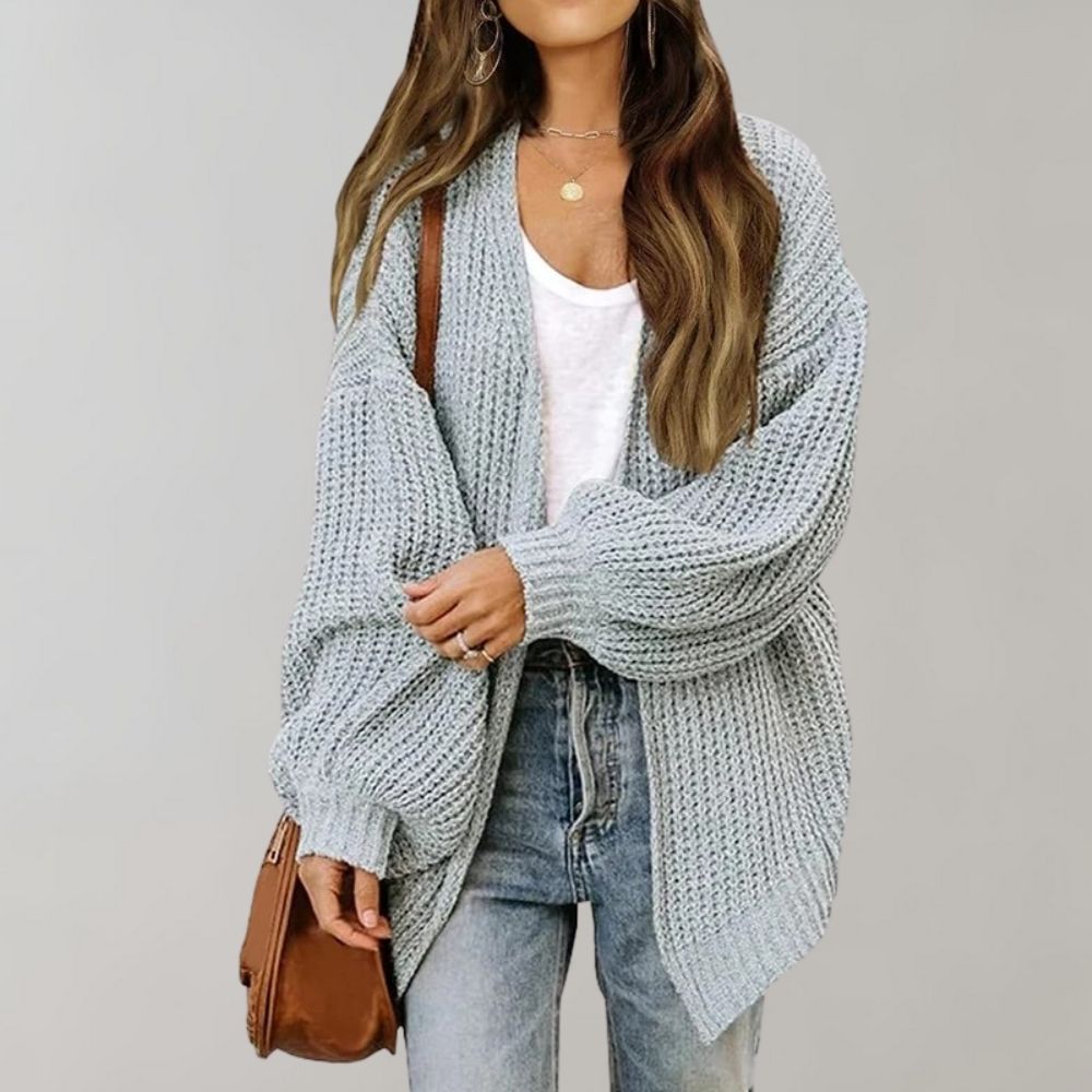 Lichte Wijd Snit Gebreide Casual Vest