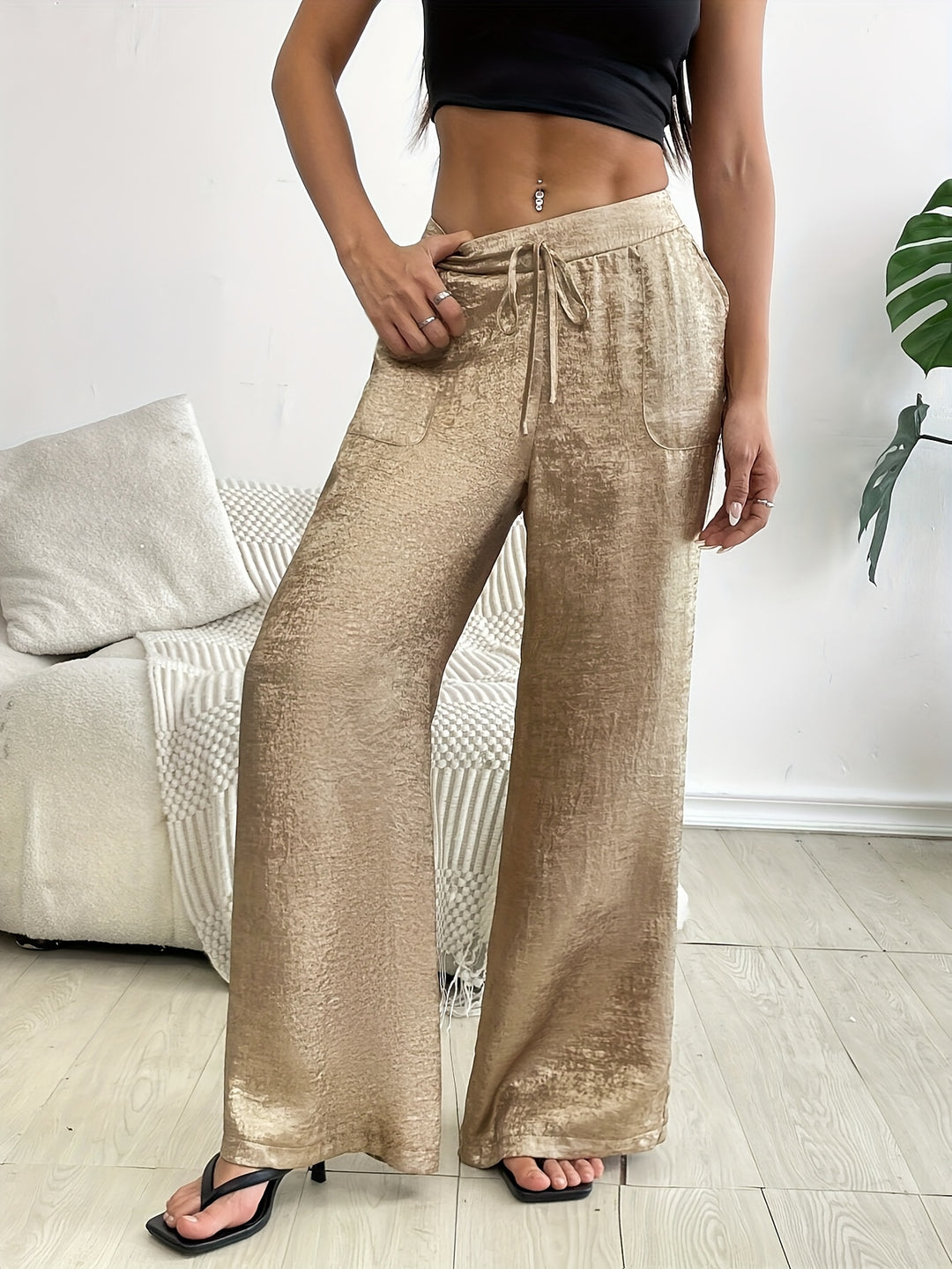 Lichtgewicht Broek – Lage Taille & Wijde Pijpen