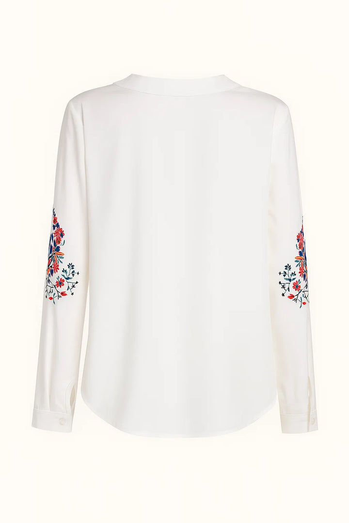 Lindsey - Casual blouse met etnisch borduursel