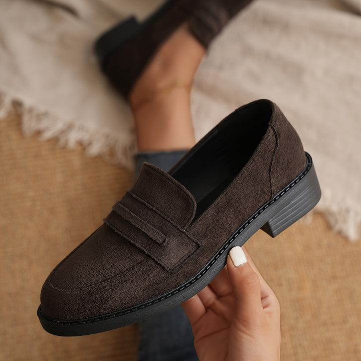 Loafer Kunstleer – Afgeronde Neus En Gemakkelijk Lopen