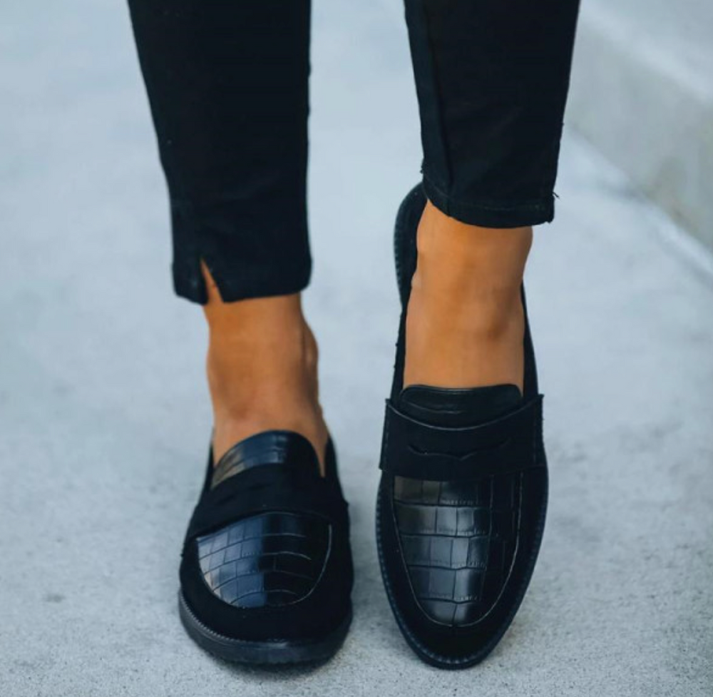 Loafers - Krokodillook Suede En Comfortabele Pasvorm