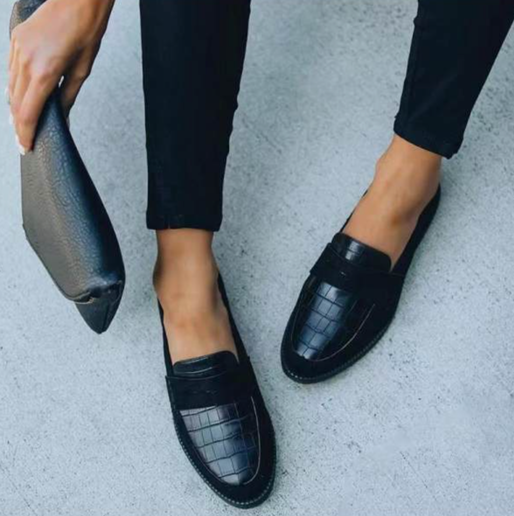 Loafers - Krokodillook Suede En Comfortabele Pasvorm