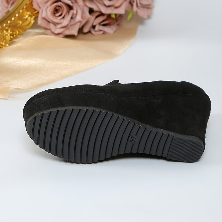 Loafers – Plateauhak En Stevige Neus En Snelle Aantrek